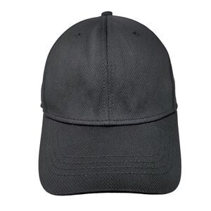 Athletic Works Fitted Hat Solid Black S/M 6 Panel Vent Holes Blank